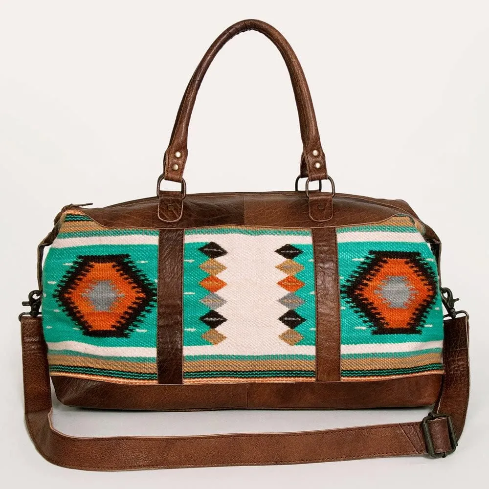 American Darling Weekend Duffle Travel Bags Hand Crafted Leather Tote Extra Large Cow Hide On (ADBG460E)