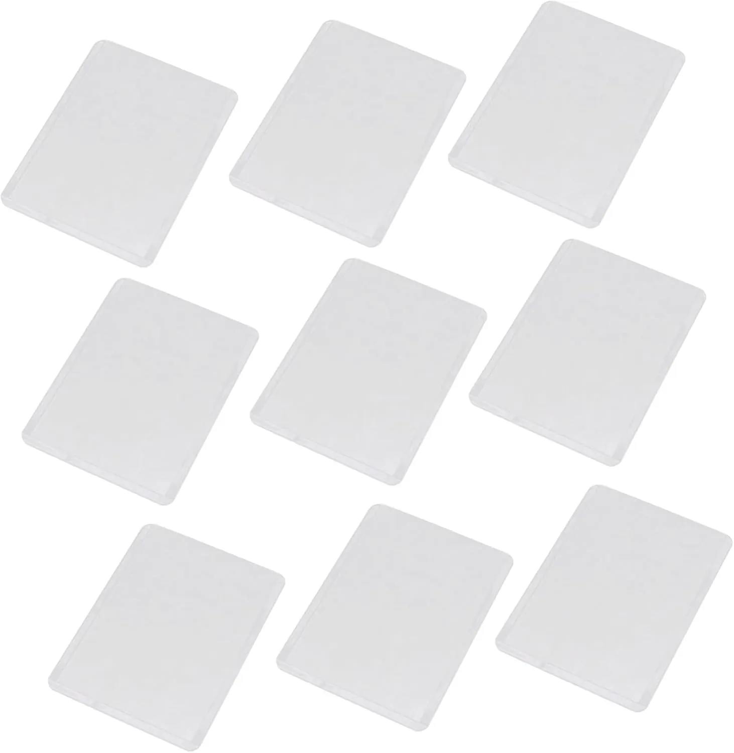 Amosfun 50pcs Card Sleeves Transparent Protectors for Trading Game and Business Cards Lightweight Portable Design for Collectors and Fans