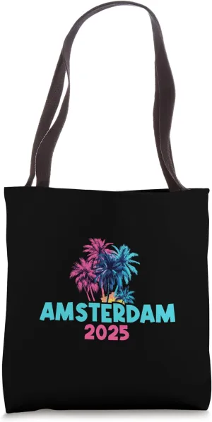 Amsterdam 2025 Team Travel Crew Vacation Tote Bag