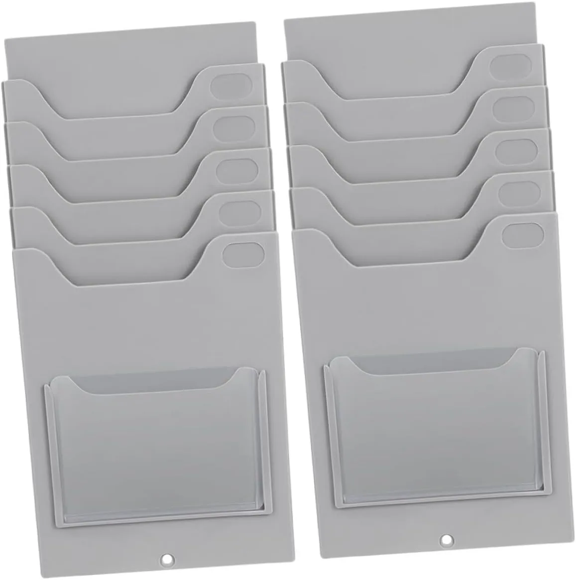 Angoily 2pcs Wall-mounted Card Rack Card Display Holder for Office Business Hotel Room Portable Storage