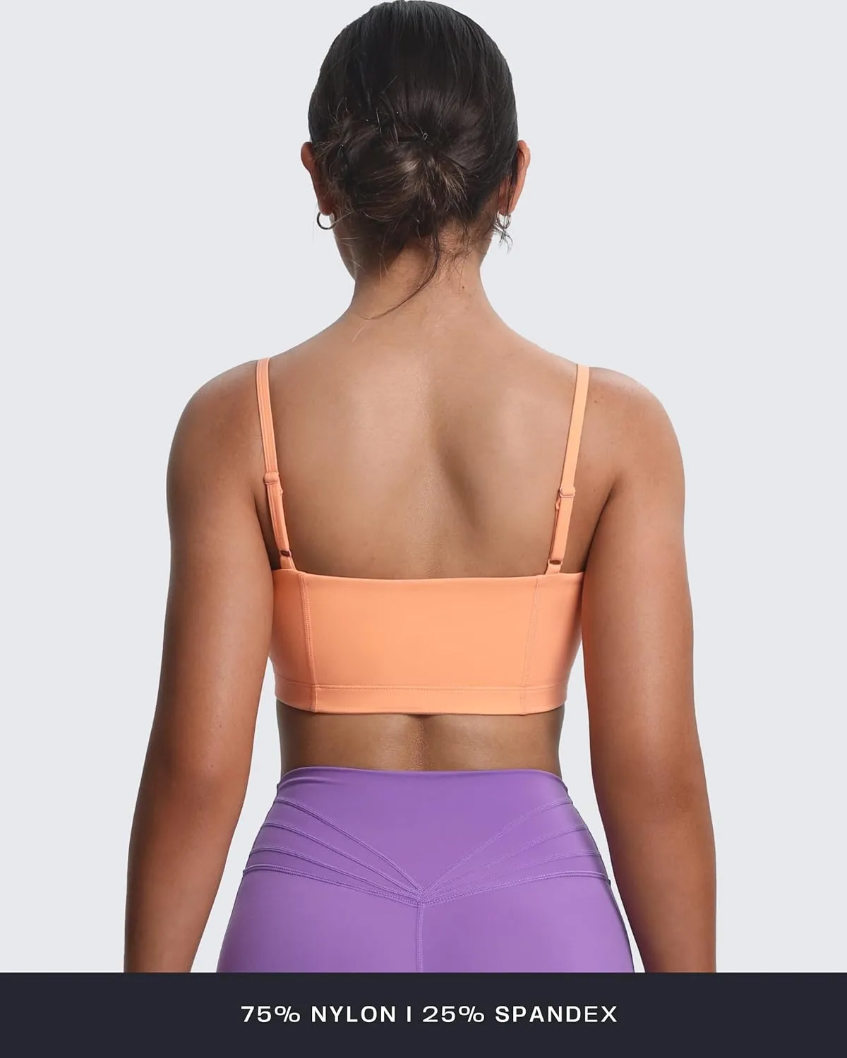 Aoxjox Women's Workout Bandeau Sports Bras Training Fitness Running Yoga Crop Tank Top