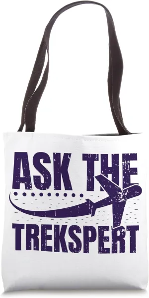 Ask The Trekspert World Map Travel Agent Tote Bag