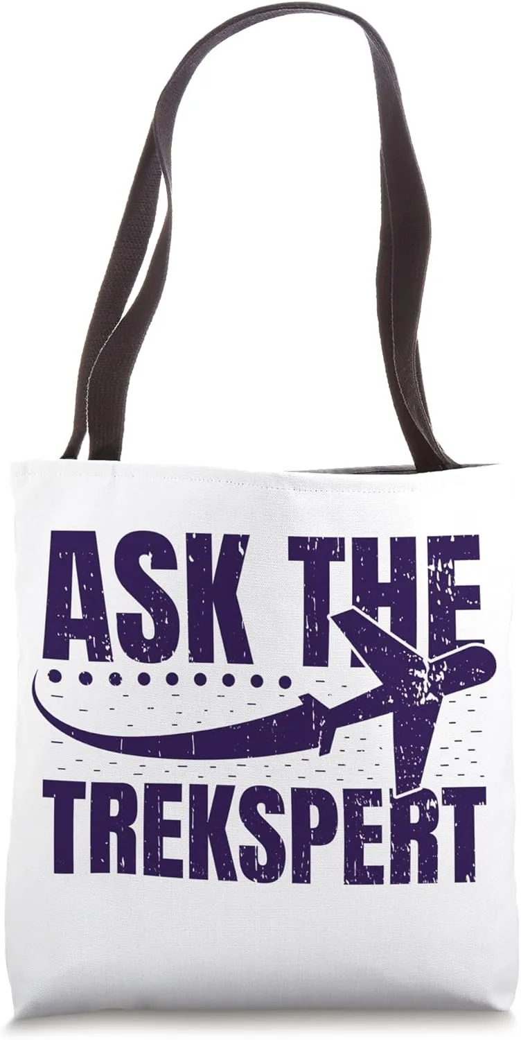 Ask The Trekspert World Map Travel Agent Tote Bag