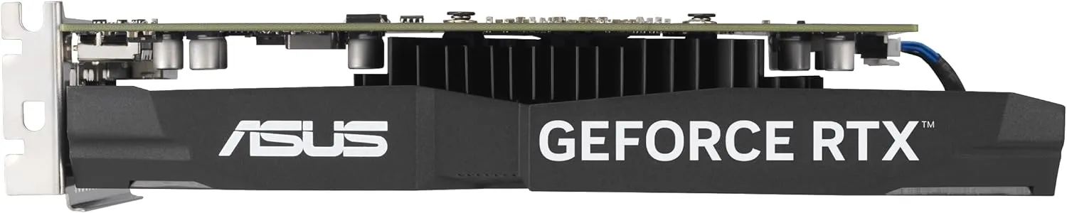 ASUS Dual NVIDIA GeForce RTX 3050 6GB OC Edition Gaming Graphics Card - PCIe 4.0, 6GB GDDR6 Memory, HDMI 2.1, DisplayPort 1.4a, 2-Slot Design, Axial-tech Fan Design, 0dB Technology, Steel Bracket