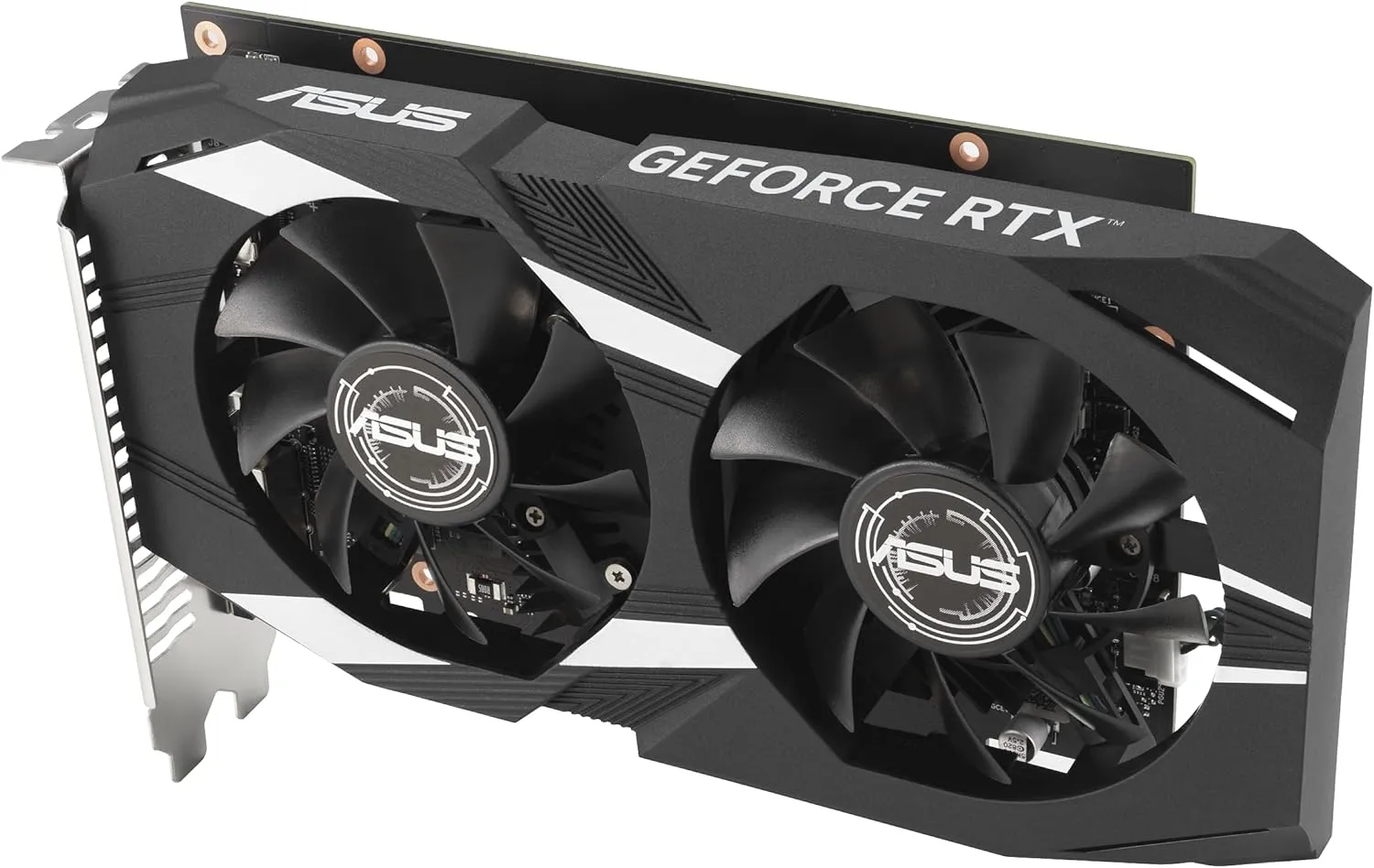 ASUS Dual NVIDIA GeForce RTX 3050 6GB OC Edition Gaming Graphics Card - PCIe 4.0, 6GB GDDR6 Memory, HDMI 2.1, DisplayPort 1.4a, 2-Slot Design, Axial-tech Fan Design, 0dB Technology, Steel Bracket