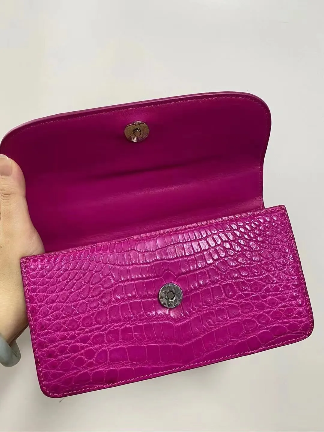Authentic Real Crocodile Belly Skin Women Small Purse Female Mini Handbag Genuine Alligator Leather Lady Cross Shoulder Bag