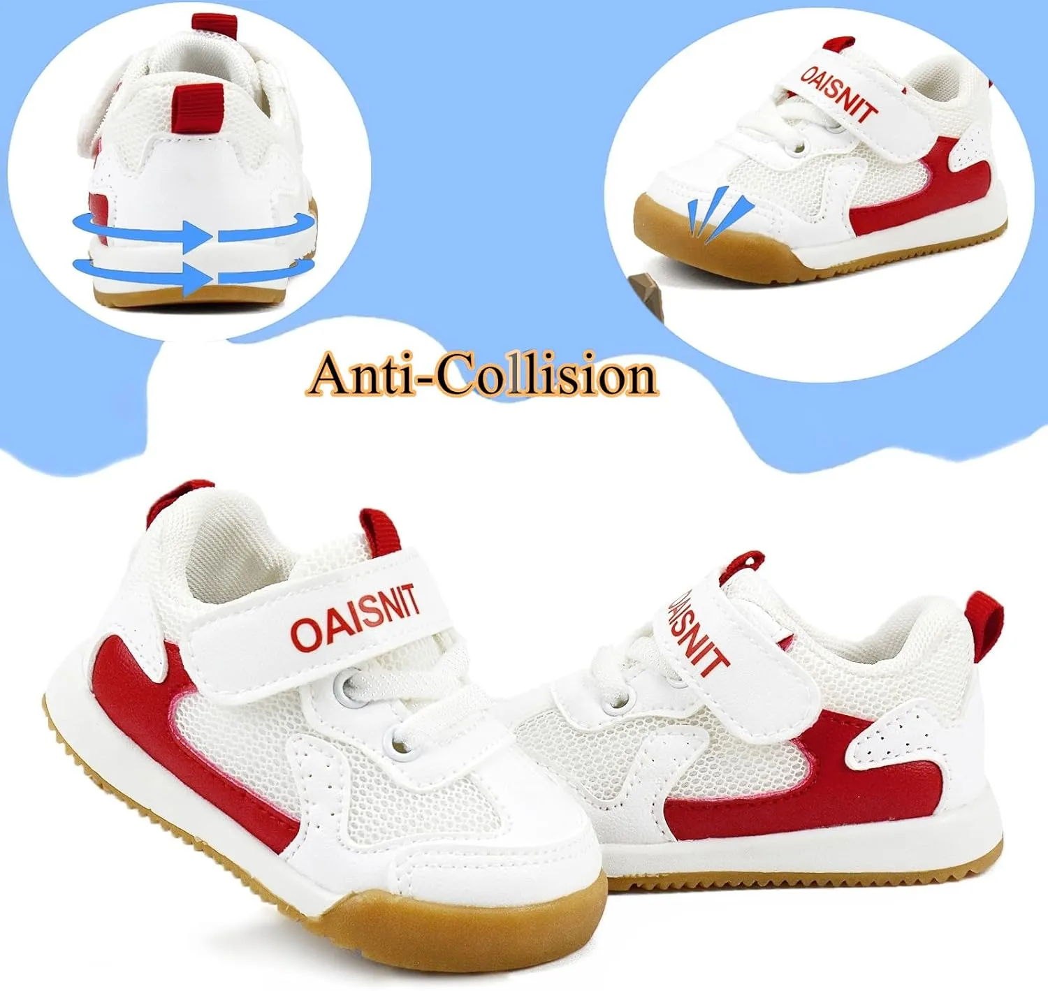Baby Boy Girl Shoes Toddler Lightweight Sneakers Non Slip Infant First Walking Shoes Trainers 6 12 18 24 Months
