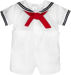Baby Boys’ 2 Piece Nautical Bobby Suit with Collar