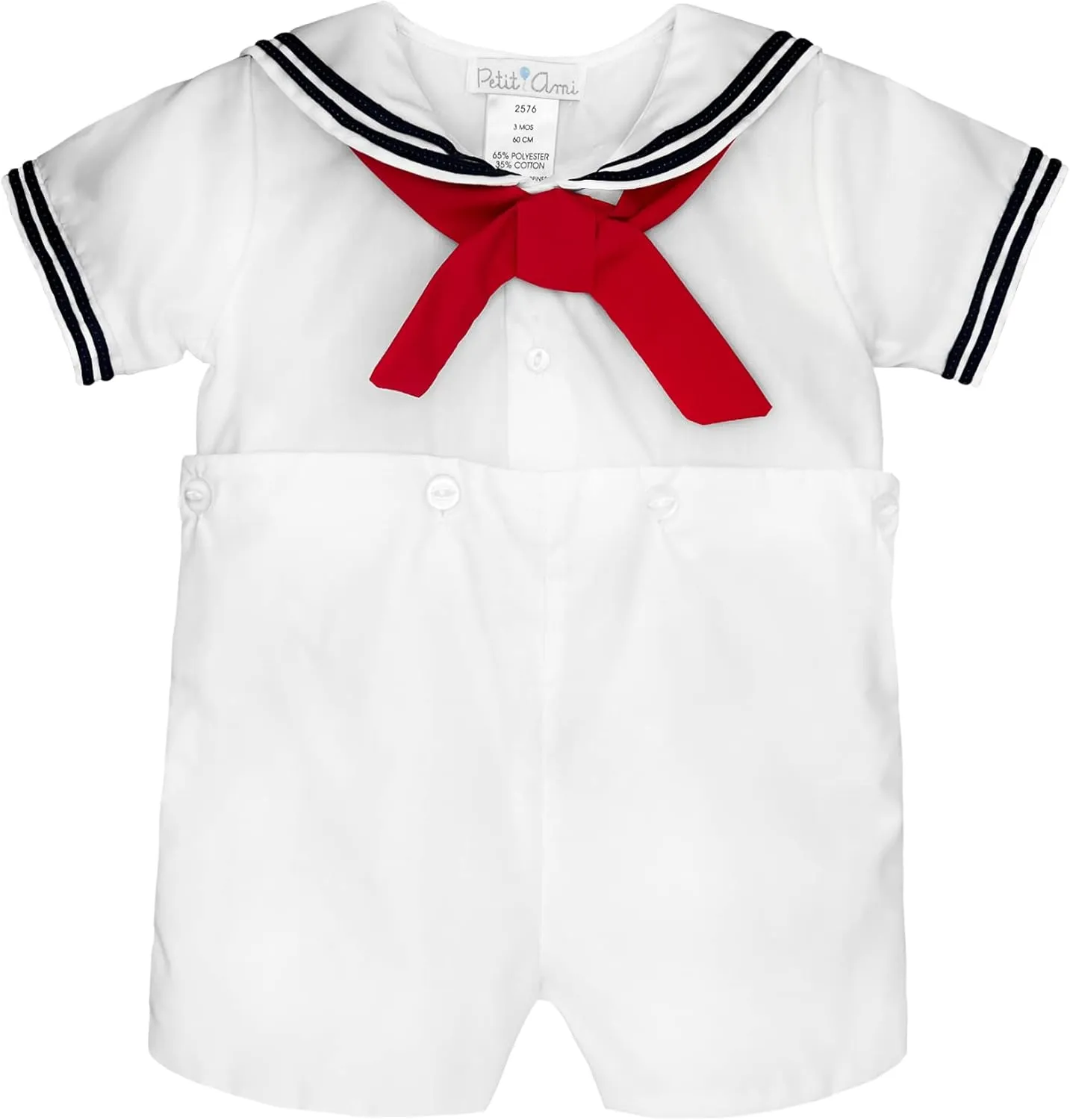 Baby Boys’ 2 Piece Nautical Bobby Suit with Collar