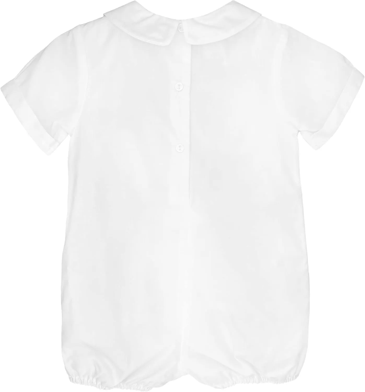 Baby Boys’ Shortall with Pintucks and Side Tabs