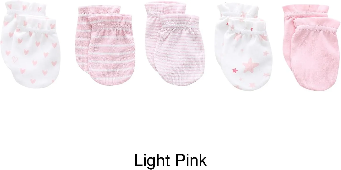 Baby Hats Mittens and Socks Set Cotton Newborn Hat Beanie Soft Infant Girls Boys Caps Gloves 0-6 month