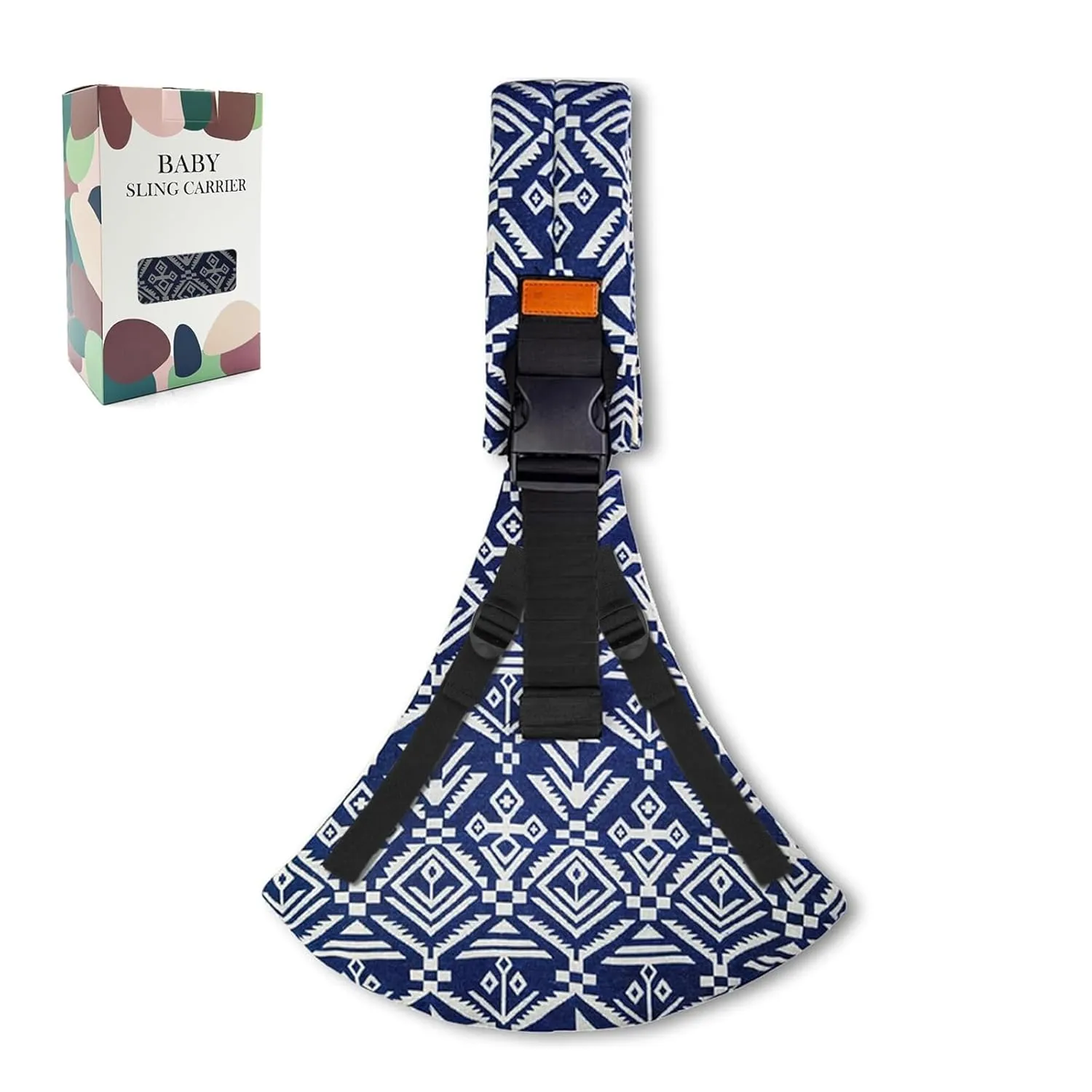 Baby Sling Carrier 2025 Baby Carrier Newborn to Toddler Sling Lightweight Baby Carrier Sling with Adjustable Straps Toddler Carrier Baby Wrap Sling for 10-30 lbs(Blue Sailboat)