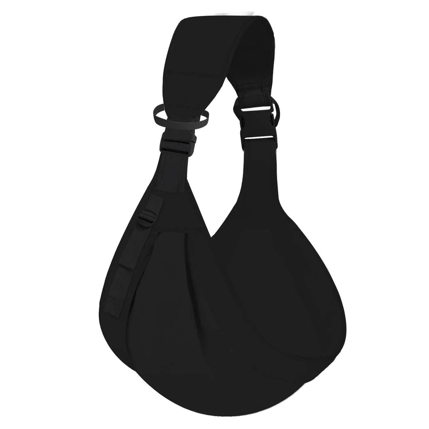 Baby Sling Carrier Newborn to Toddler,Updated Adjustable One Shoulder Labor-Saving Baby Holder Carrier,Tollder Sling Carrying 7-45 lbs（Black）