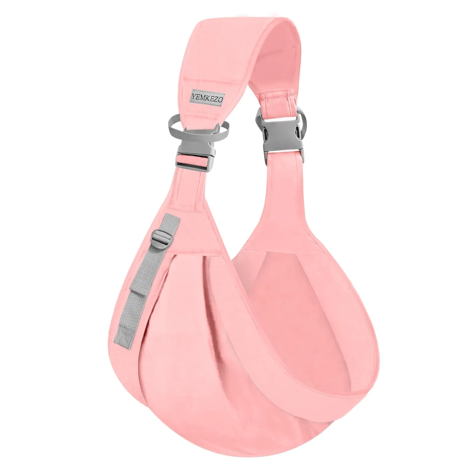 Baby Sling Carrier Newborn to Toddler,Updated Adjustable One Shoulder Labor-Saving Baby Holder Carrier,Tollder Sling Carrying 7-45 lbs（Pink）