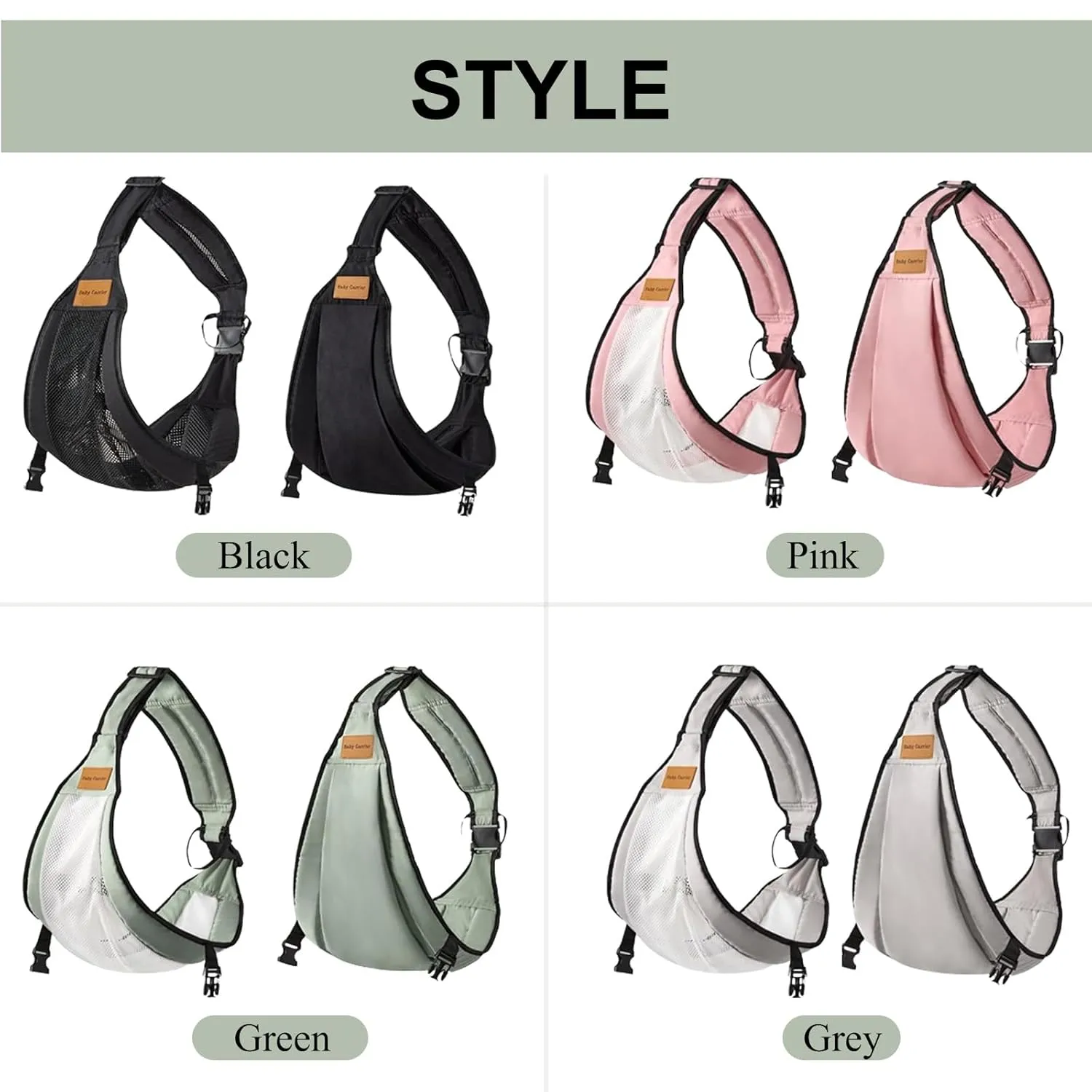 Baby Sling Carrier,Toddler Carrier,Baby Sling,Portable and Adjustable Non-Slip Hip Seat Carriers 10-45lbs(Black,Cloth)