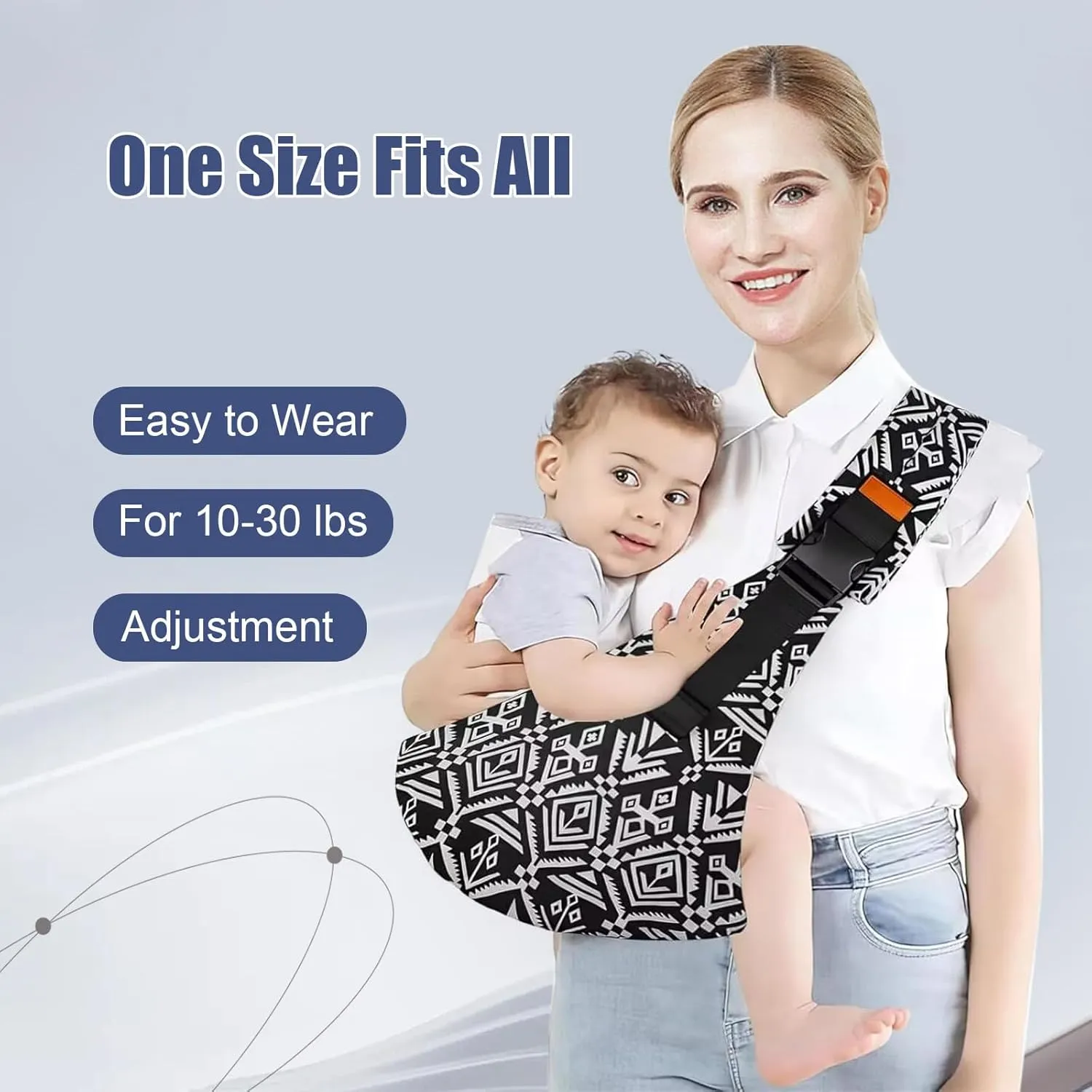 Baby Sling,Baby Sling Carrier,Toddler Carrier,Carrier for 10-30lbs,Lightweight and Non-Slip Hip Seat(Brown)