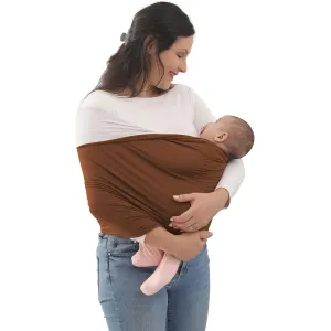 Baby Wrap Carrier, Perfect Baby Carrier Wrap Sling for Newborn and Infant up to 35 lbs. (Sepia/Natural, M (S, M, L of Clothing Size))