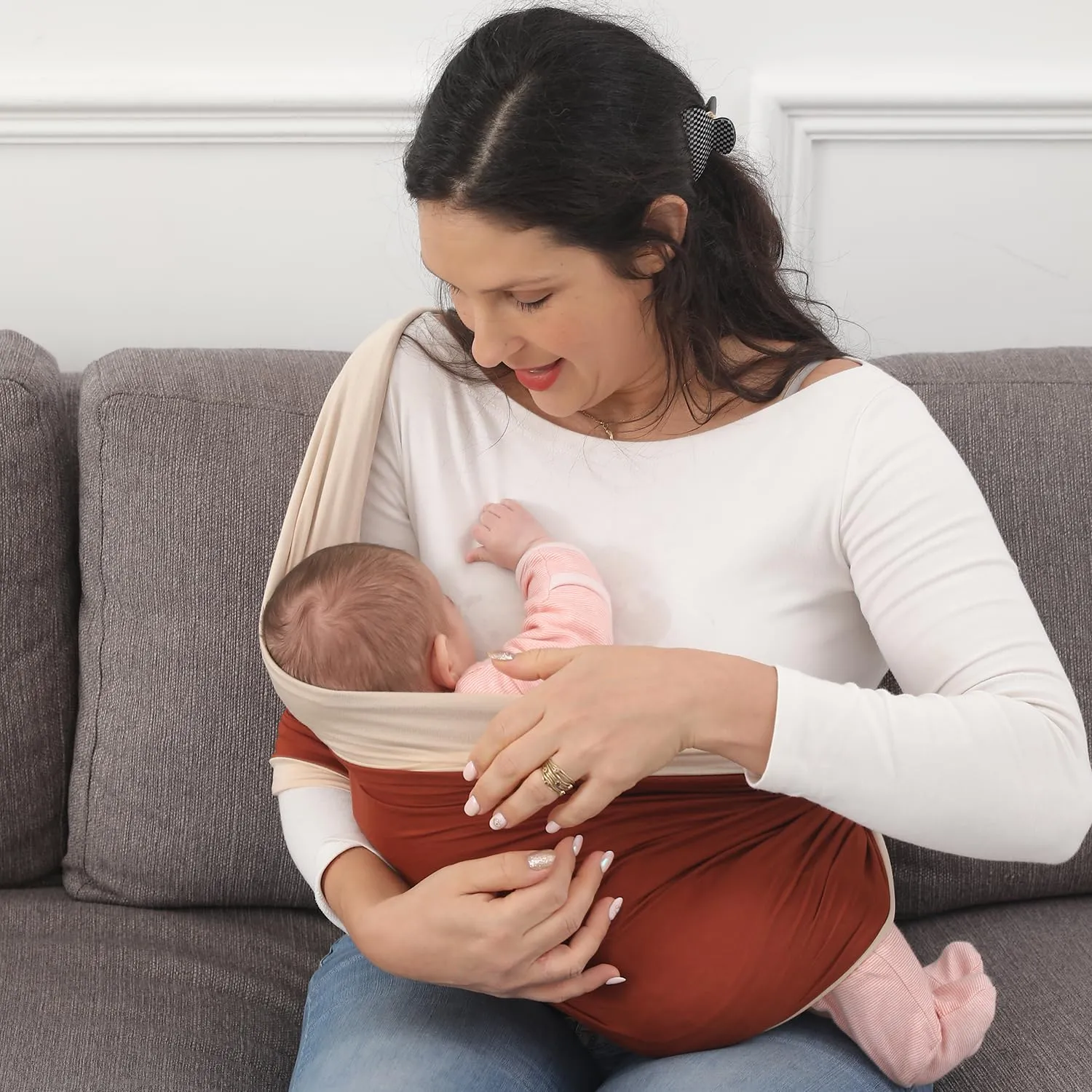 Baby Wrap Carrier, Perfect Baby Carrier Wrap Sling for Newborn and Infant up to 35 lbs.