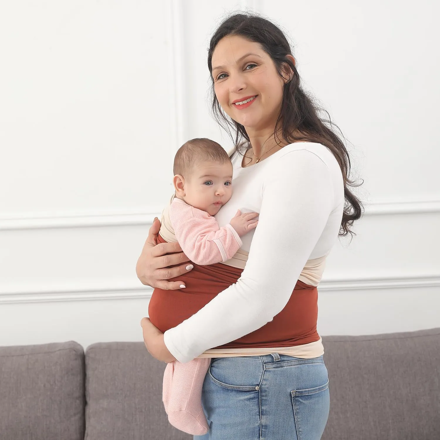 Baby Wrap Carrier, Perfect Baby Carrier Wrap Sling for Newborn and Infant up to 35 lbs.