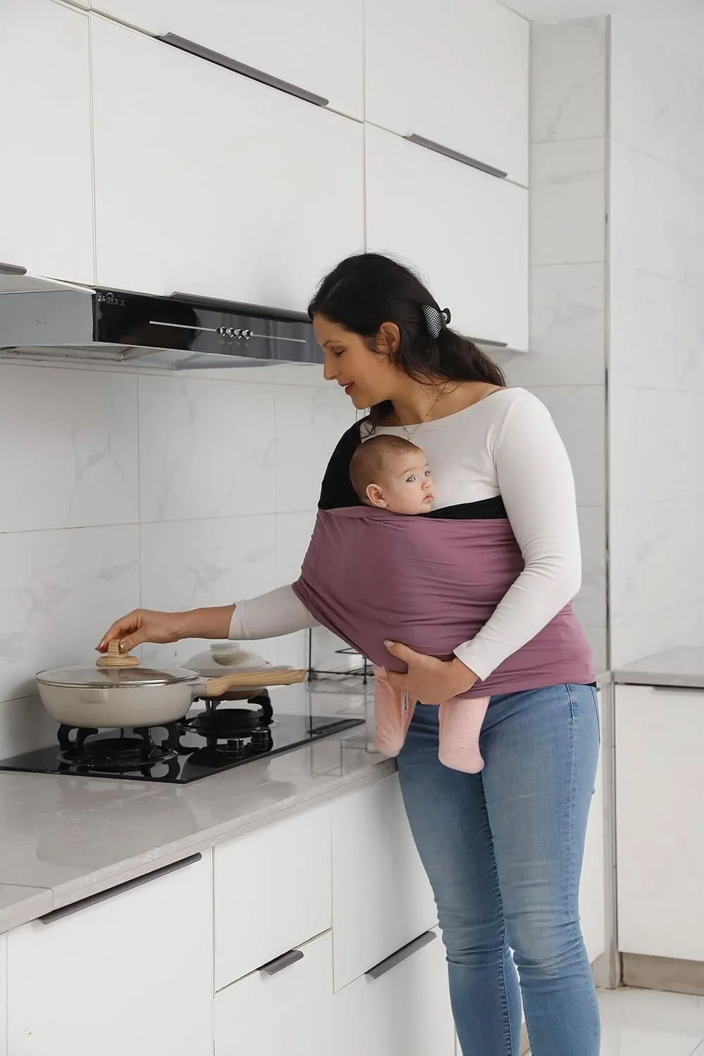 Baby Wrap Carrier, Perfect Baby Carrier Wrap Sling for Newborn and Infant up to 35 lbs.