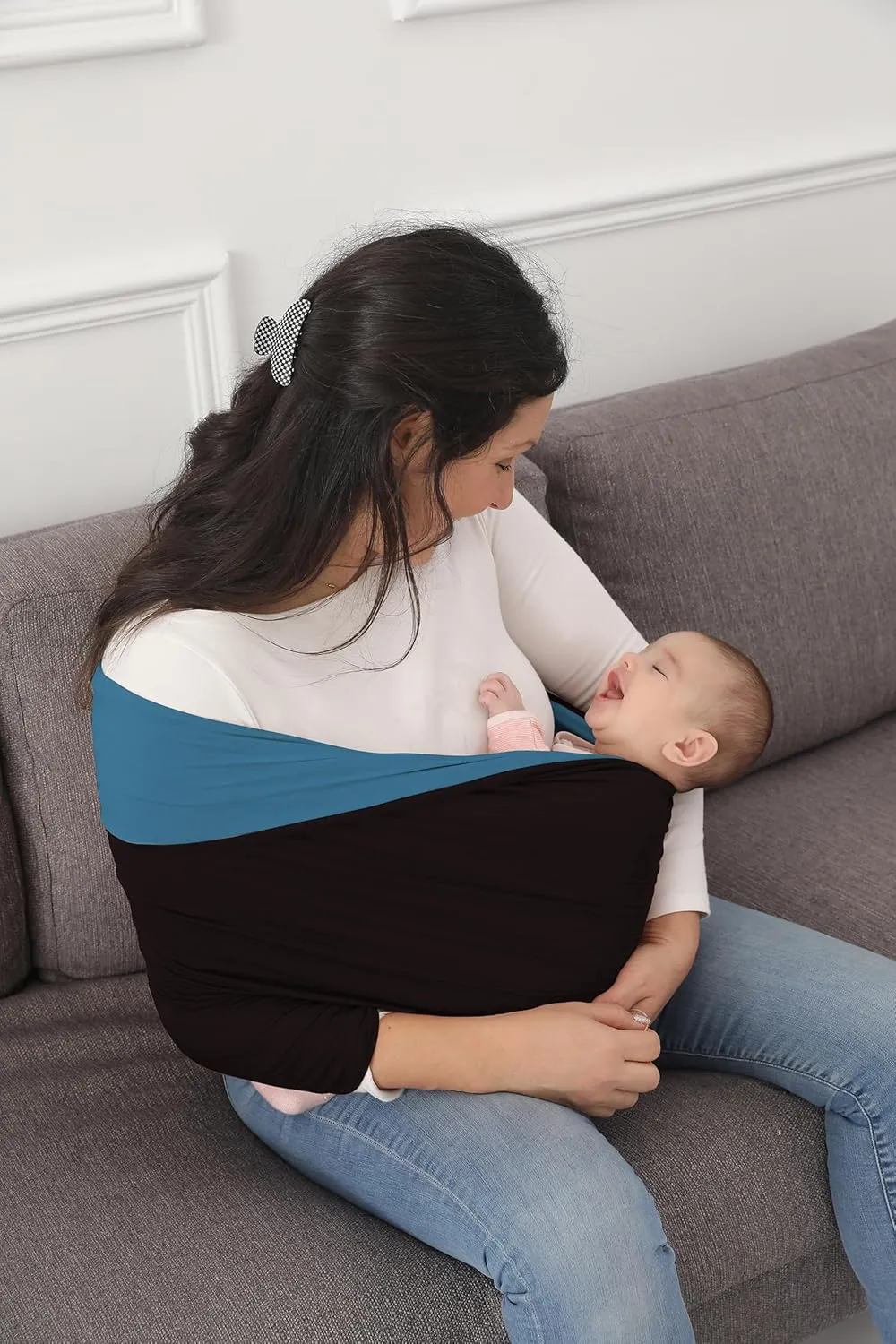 Baby Wrap Carrier, Reversible Bonding Comforter, Soft & Stretchy Baby and Infant Sling, Perfect Baby Carrier Wrap Sling for Newborn and Infant up to 35 lbs.