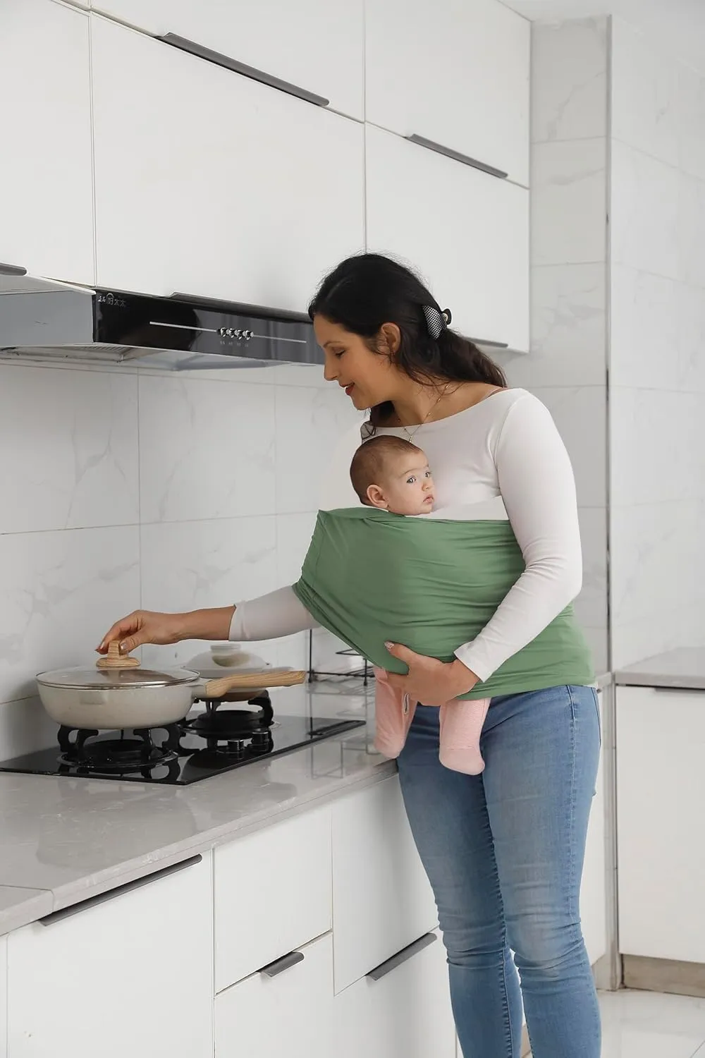 Baby Wrap Carrier, Reversible Bonding Comforter, Soft & Stretchy Baby and Infant Sling, Perfect Baby Carrier Wrap Sling for Newborn and Infant up to 35 lbs.