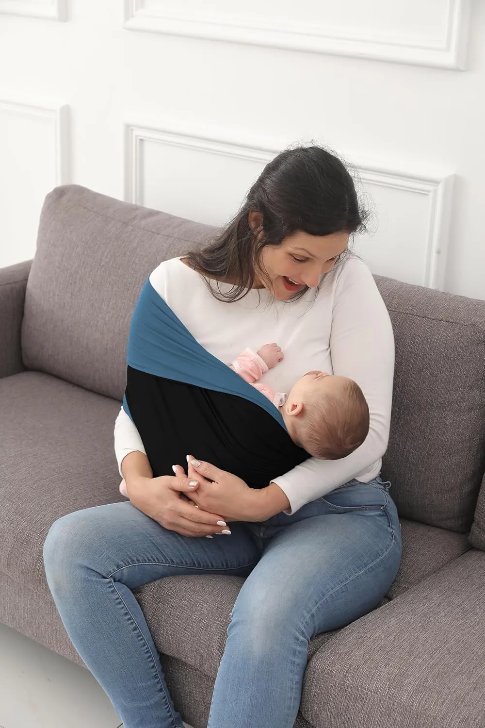 Baby Wrap Carrier, Reversible Bonding Comforter, Soft & Stretchy Baby and Infant Sling, Perfect Baby Carrier Wrap Sling for Newborn and Infant up to 35 lbs.