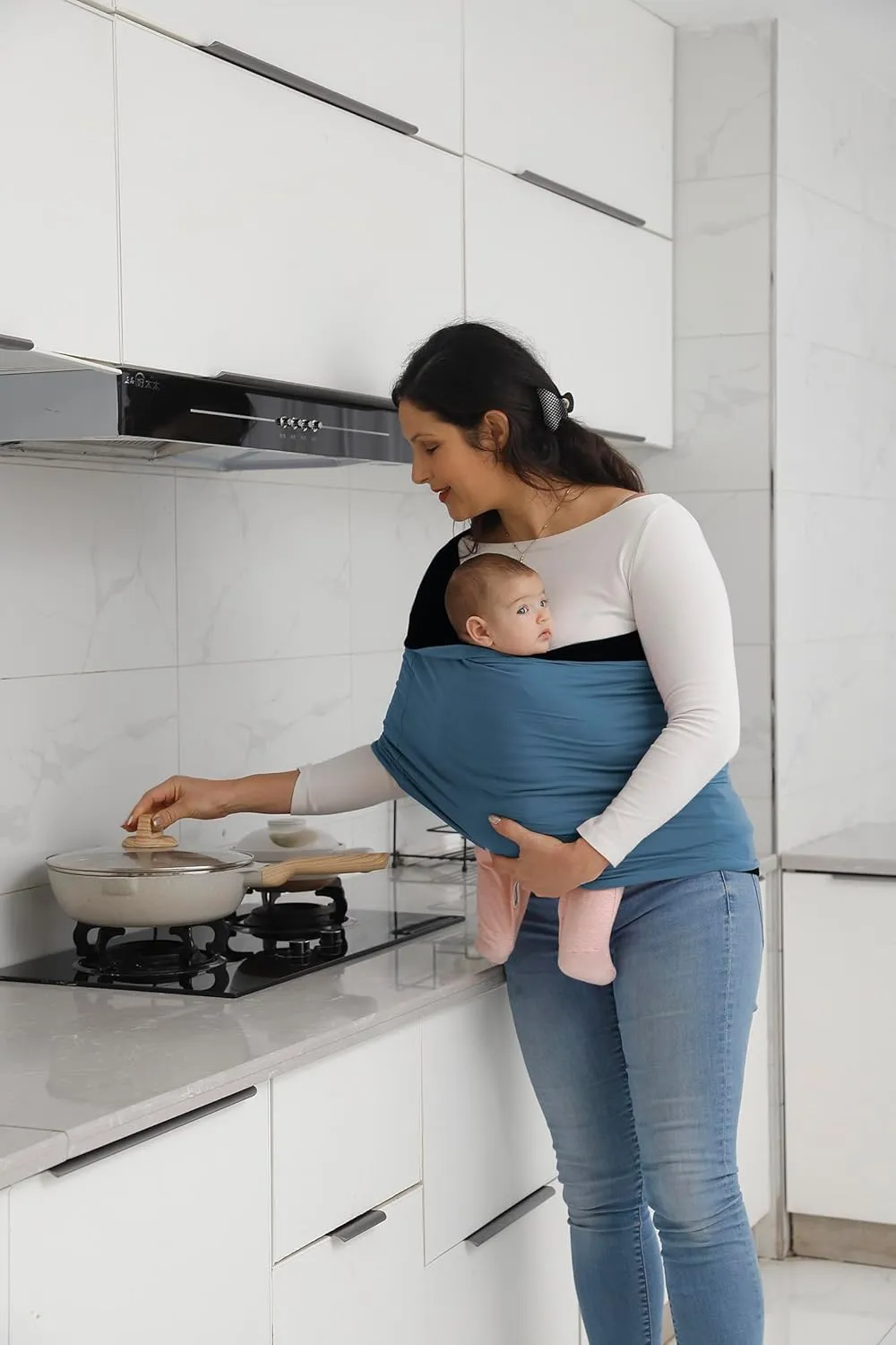 Baby Wrap Carrier, Reversible Bonding Comforter, Soft & Stretchy Baby and Infant Sling, Perfect Baby Carrier Wrap Sling for Newborn and Infant up to 35 lbs.