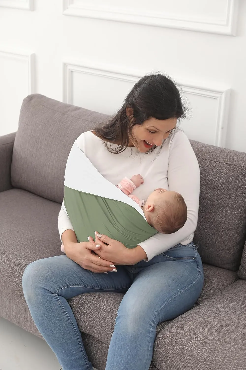 Baby Wrap Carrier, Reversible Bonding Comforter, Soft & Stretchy Baby and Infant Sling, Perfect Baby Carrier Wrap Sling for Newborn and Infant up to 35 lbs.