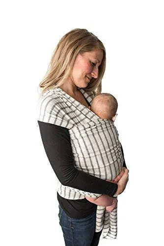 Baby Wrap Carrier -Sling, Easy to Put On, Swaddle for Close Comfort - Adjustable Breastfeeding Cover - Lightweight Sling Baby Carrier for Infant - Soft, Comfortable & Breathable (French Stripes)