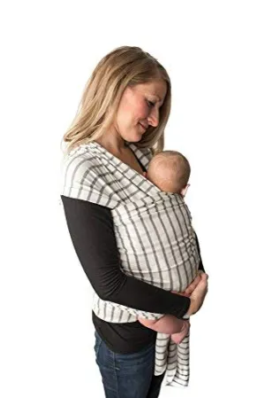Baby Wrap Carrier -Sling, Easy to Put On, Swaddle for Close Comfort - Adjustable Breastfeeding Cover - Lightweight Sling Baby Carrier for Infant - Soft, Comfortable & Breathable (French Stripes)