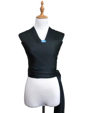 Baby Wrap Sling Carrier for Newborn, Infant, Toddler, Kid | Breathable Lightweight Stretch Mesh Water Sling | Nice for Summer, Pool, Beach, Swimming | Perfect Shower Gift Black