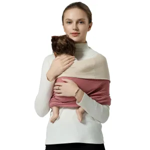 Baby Wraps Carrier, Baby Carrier Wrap Baby Wearing Wrap Newborn Wrap Carrier, Baby Sling, Baby Carrier Sling for Newborn and Infant, Cream Pink