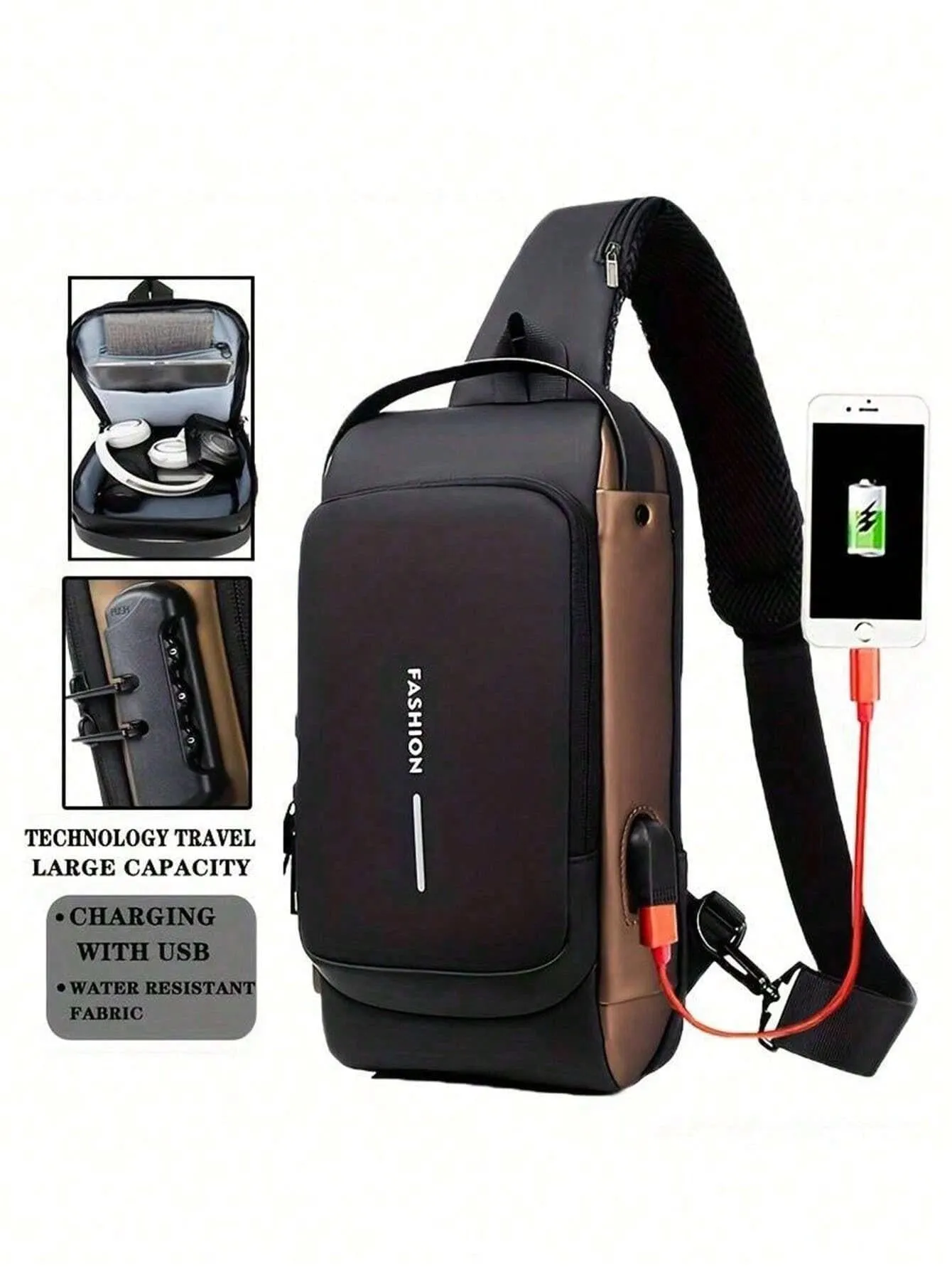 BagForLove - Water Resistant Multi-Functional Backpack College Sling Bag