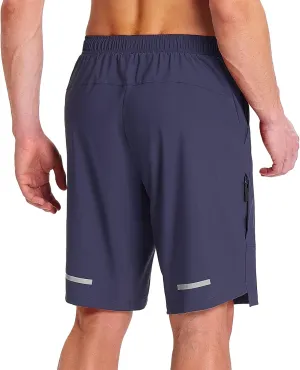 baleaf Men's Mountain Bike Shorts Loose-fit Cycling Shorts MTB Bicycle 9 Inch Zipper Pockets Drawstring Stretchy UPF50 