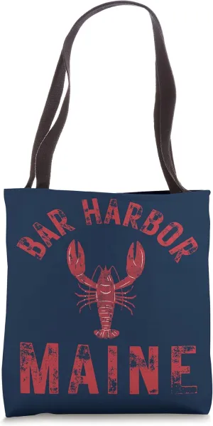 Bar Harbor Maine Lobster Travel Acadia Vintage Tote Bag