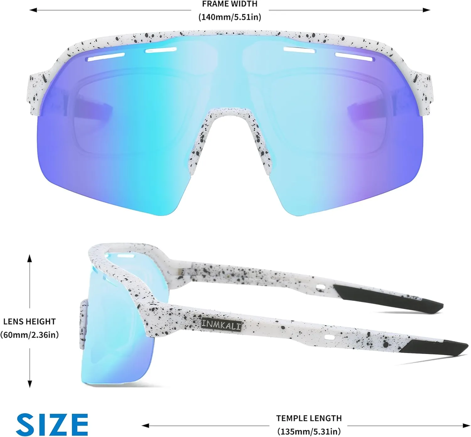 Baseball Cycling Glasses Sports Sunglasses for Men Women Youth Outdoor Softball Running UV 400 Protection