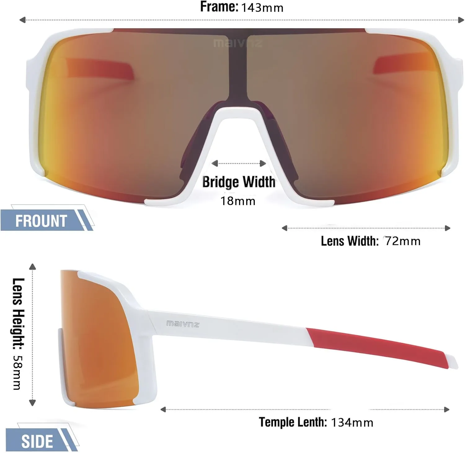 Baseball Sunglasses for Men Women UV400 Protection Sports Glasses for Cycling Running Softball Sunglasses