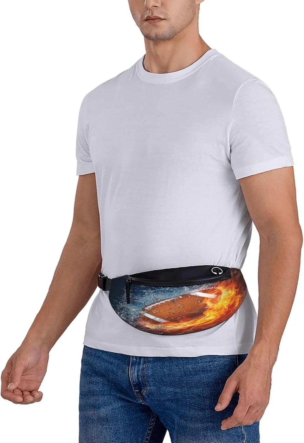 Basketball Football Baseball Rugby Waist Packs Unisex Adjustable Shoulder Strap Messenger Bag Sports Travel Running Leisure Waist Bag