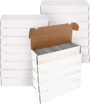 BCW 800ct Trading Card Storage Boxes - 20 Pack | Organizer for Sports Cards, MTG, Pokemon, and Card Games | Assemby Required