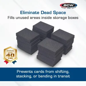 BCW Monster Pads - 20 Pack | Acid-Free Foam Inserts for Card Storage Boxes