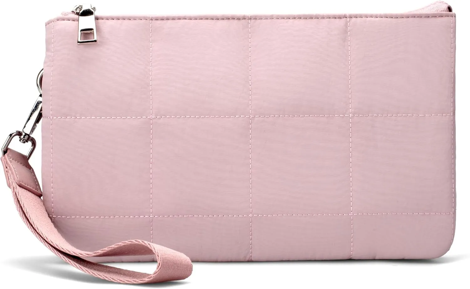 befen Puffer Crossbody Wristlet for Women, RFID Wristlet Wallet Purse with 2 Strap, Lightweight Shoulder Bag for Travel