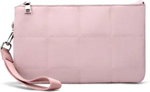 befen Puffer Crossbody Wristlet for Women, RFID Wristlet Wallet Purse with 2 Strap, Lightweight Shoulder Bag for Travel