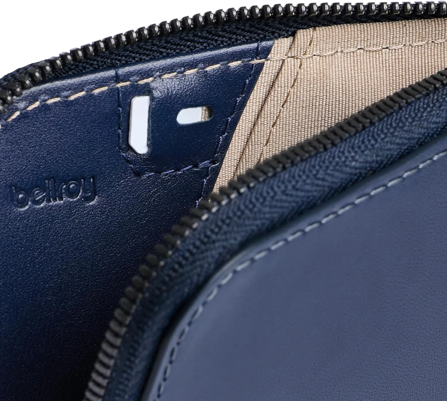 Bellroy Card Pocket (Small Leather Zipper Card Holder Wallet, Holds 4-15 Cards, Coin Pouch, Folded Note Storage)