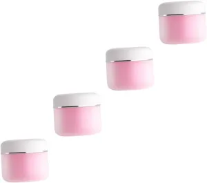 BESTYASH 4Pcs Portable Cosmetic Storage Bottles Lotion Cream Holders Empty Containers for Travel Moisturizers and Face Masks Reliable Leak Design Compact