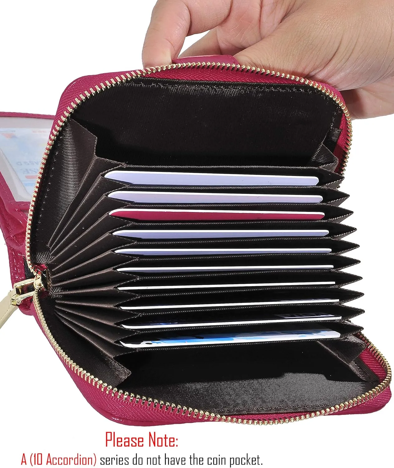 Beurlike Women's RFID Credit Card Wallet Organizer Case Leather Ladies Small Security Card Holder