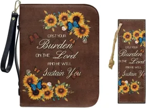 Bible Cover Case for Women Bible Bag With Bookmarks for Men Church Book Handbag for Girls Boys Study