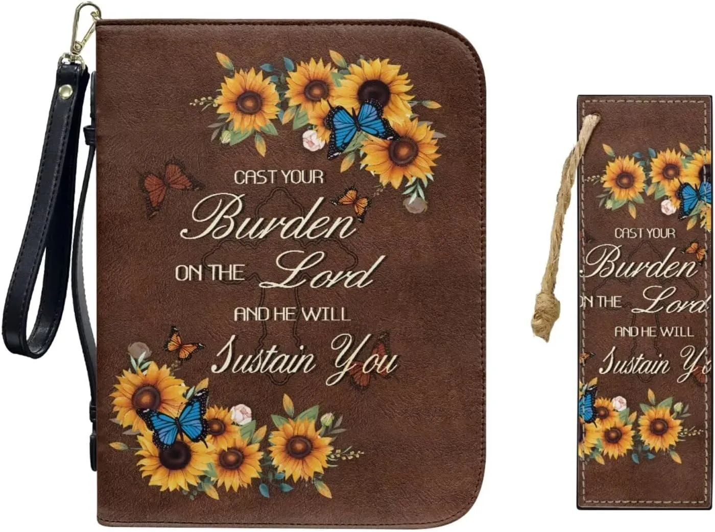 Bible Cover Case for Women Bible Bag With Bookmarks for Men Church Book Handbag for Girls Boys Study