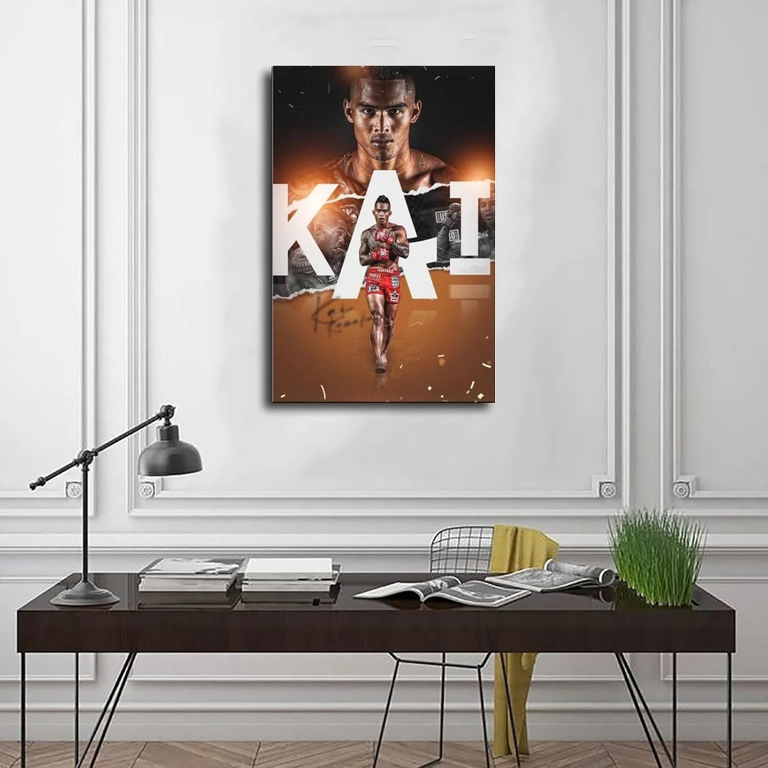 BjixZAx Kai Kamaka Profession Boxing Athlete Poster65 Canvas Poster Bedroom Living Room Office Decoration Gifts Frame:20x30inch(50x75cm)