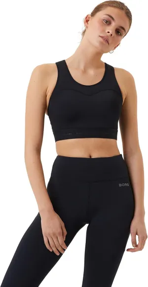 Bjorn Borg Running Sports Bra, Black Sports Bra Women